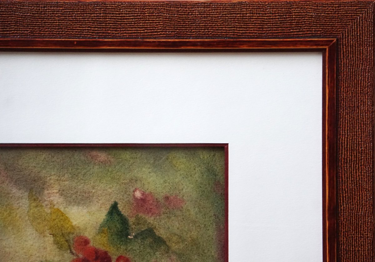 ADOLPHE REY (1863-1944) / ÉCOLE DE MUROL (Auvergne) / NATURE MORTE AUX FLEURS BLANCHES -photo-4