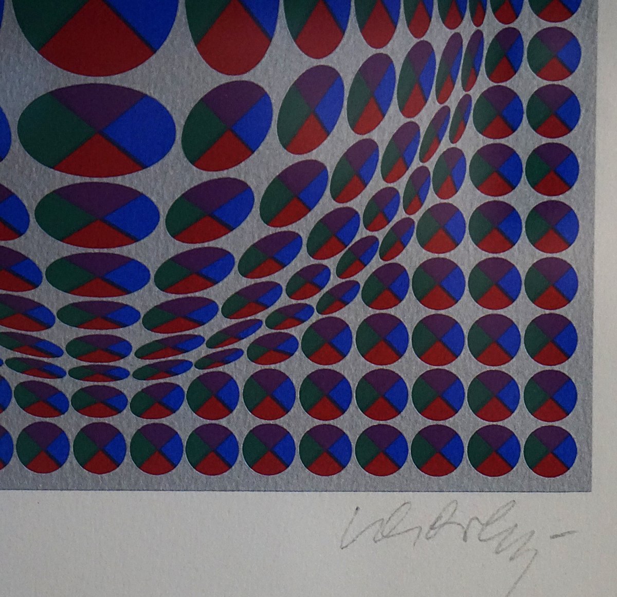 Victor Vasarely (1906-1997) / Serigraph Signed And Justified E/a (artist's Proof)-photo-3