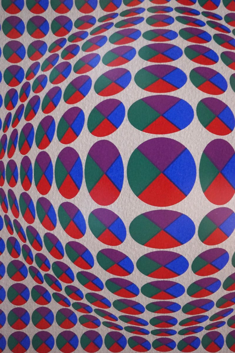 Victor Vasarely (1906-1997) / Serigraph Signed And Justified E/a (artist's Proof)-photo-3