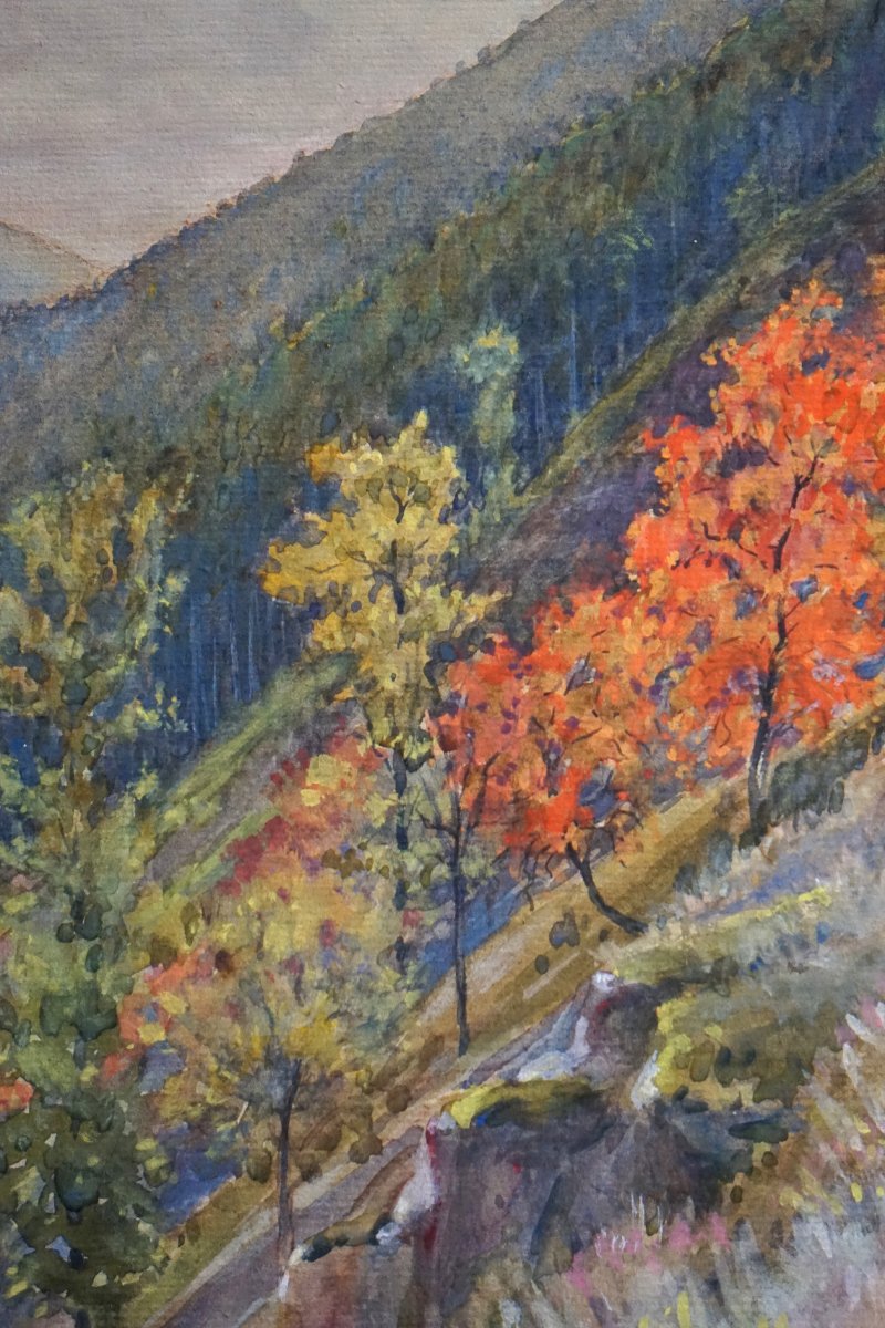 STORKENSAUEN (Storkensohn) / ALSACE OCCUPÉE / DATÉE OCTOBRE 1918 / AQUARELLE  / CLAUDE MIRBEL-photo-3