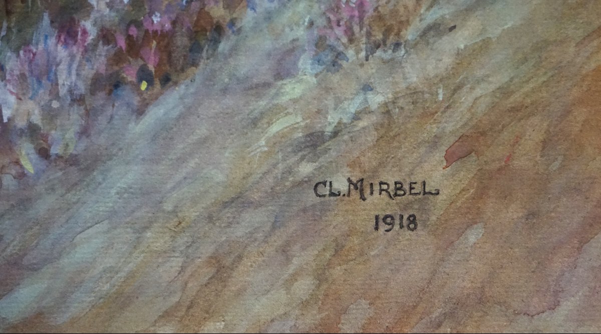 STORKENSAUEN (Storkensohn) / ALSACE OCCUPÉE / DATÉE OCTOBRE 1918 / AQUARELLE  / CLAUDE MIRBEL-photo-5