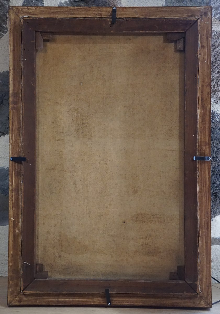 VOILIER EN MER PAR CLAIR DE LUNE / EDWARD F. D. PRITCHARD (1809-1905) / huile sur toile-photo-8