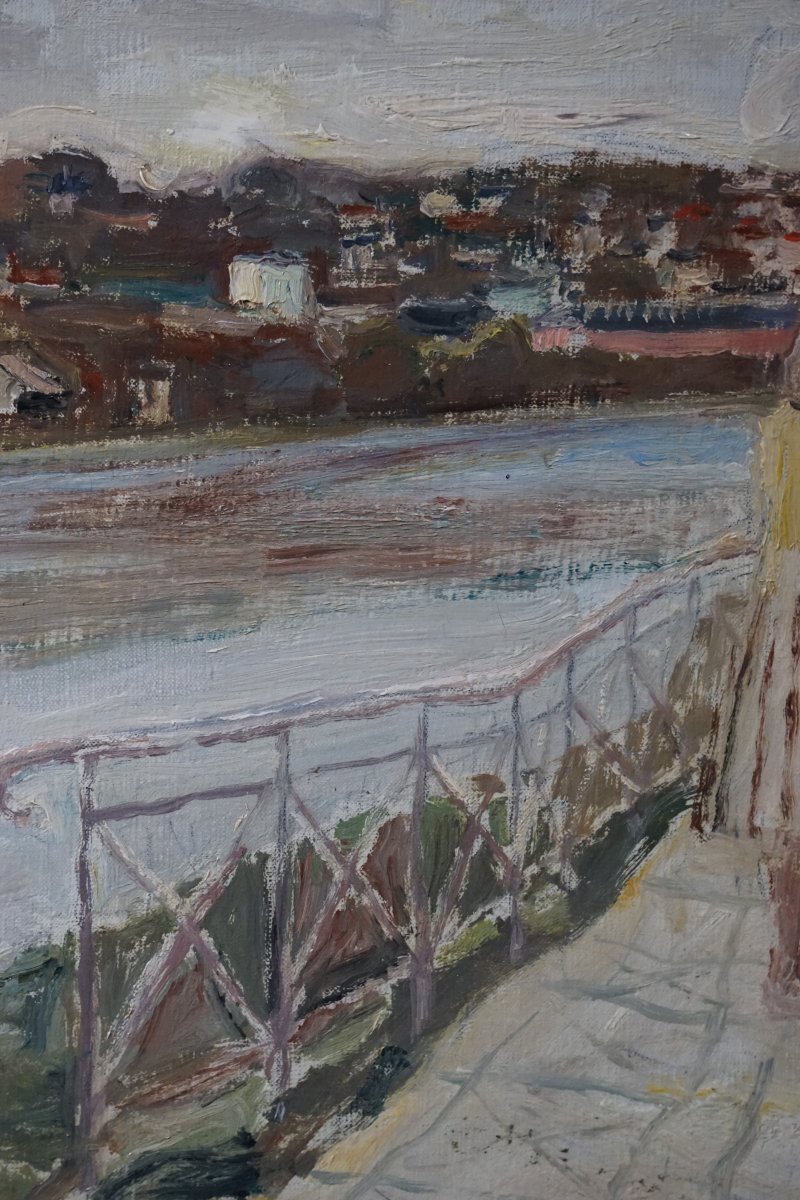 ÉDOUARD-GEORGES MAC AVOY (1905-1991) / PROMENADE SUR LES QUAIS, 1942 / hst-photo-2