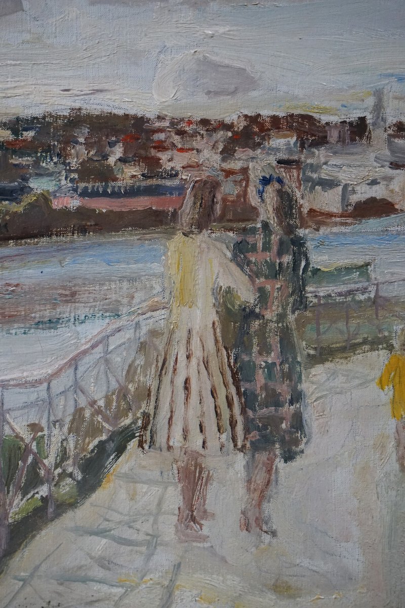 ÉDOUARD-GEORGES MAC AVOY (1905-1991) / PROMENADE SUR LES QUAIS, 1942 / hst-photo-5