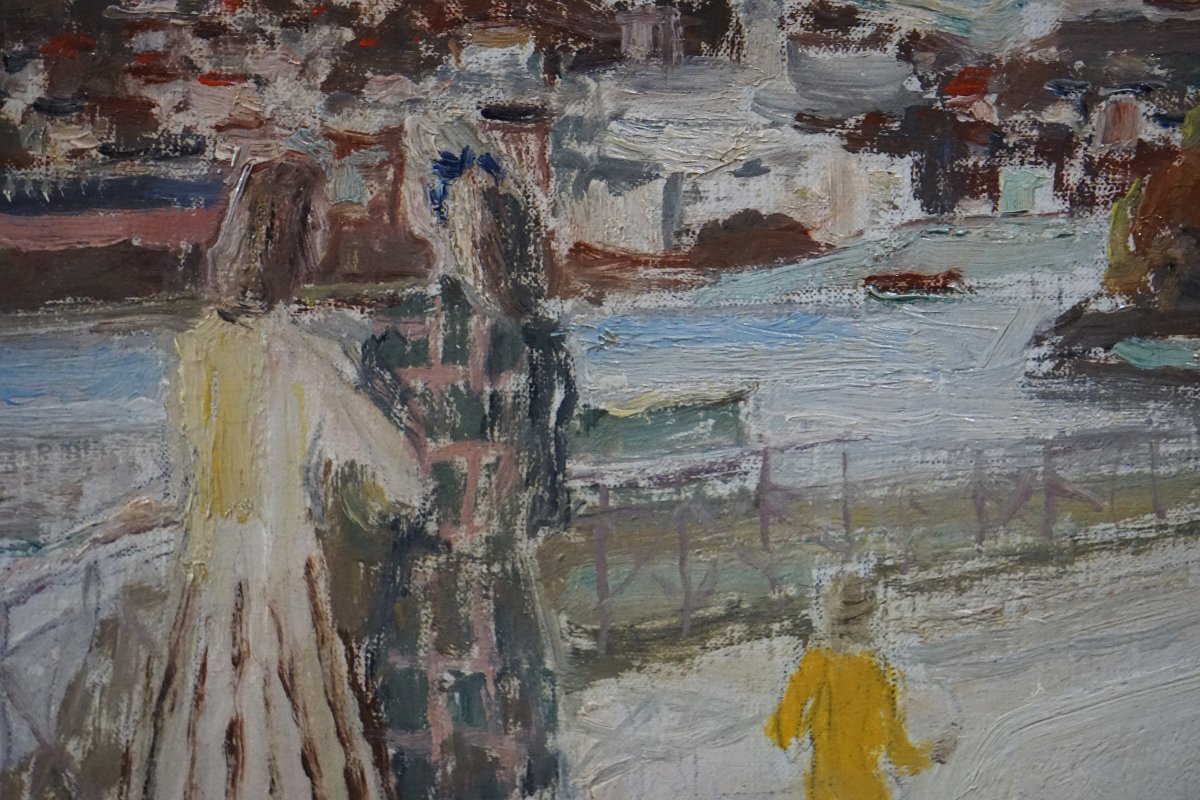 ÉDOUARD-GEORGES MAC AVOY (1905-1991) / PROMENADE SUR LES QUAIS, 1942 / hst-photo-8