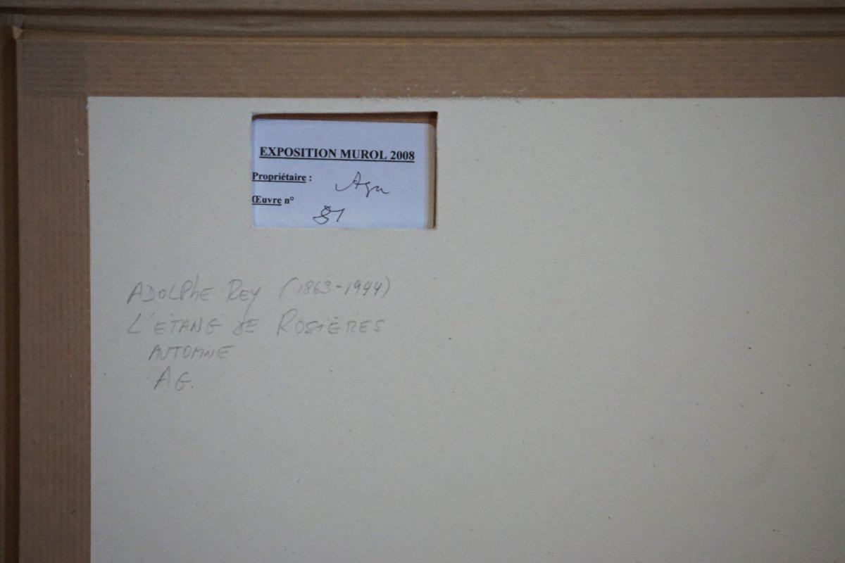 Adolphe Rey (1863–1944) – On Display At The Murol-auvergne Museum / The Rosière Pond -photo-6