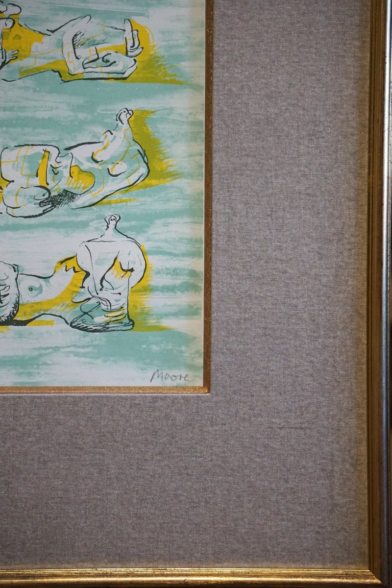 Henry Moore (1898–1986) – Three Reclining Figures – Original Lithograph Signed H.c.-photo-6