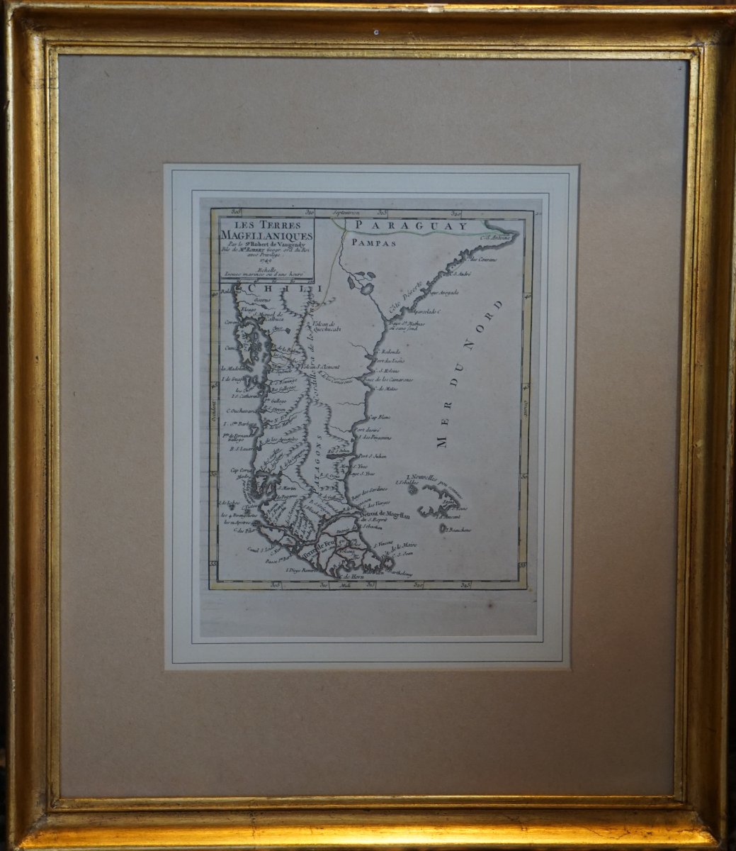 Year 1749 - Antique Map “the Magellanic Lands” – Robert De Vaugondy
