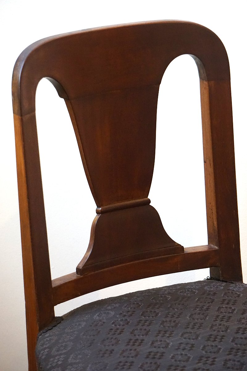 Pair Of Mahogany Chairs From The Empire Period – In The Style Of Jacob-photo-1