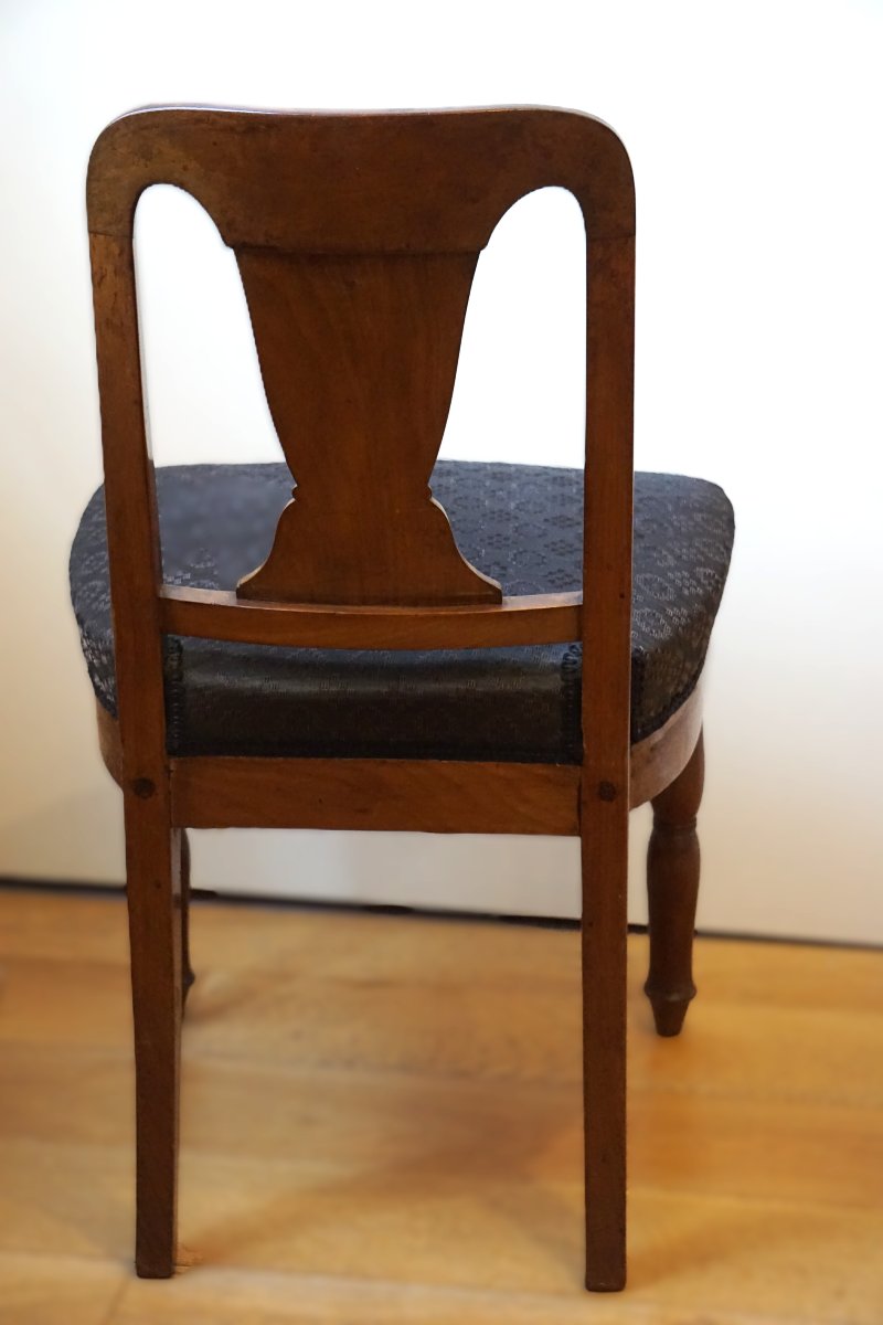 Pair Of Mahogany Chairs From The Empire Period – In The Style Of Jacob-photo-2