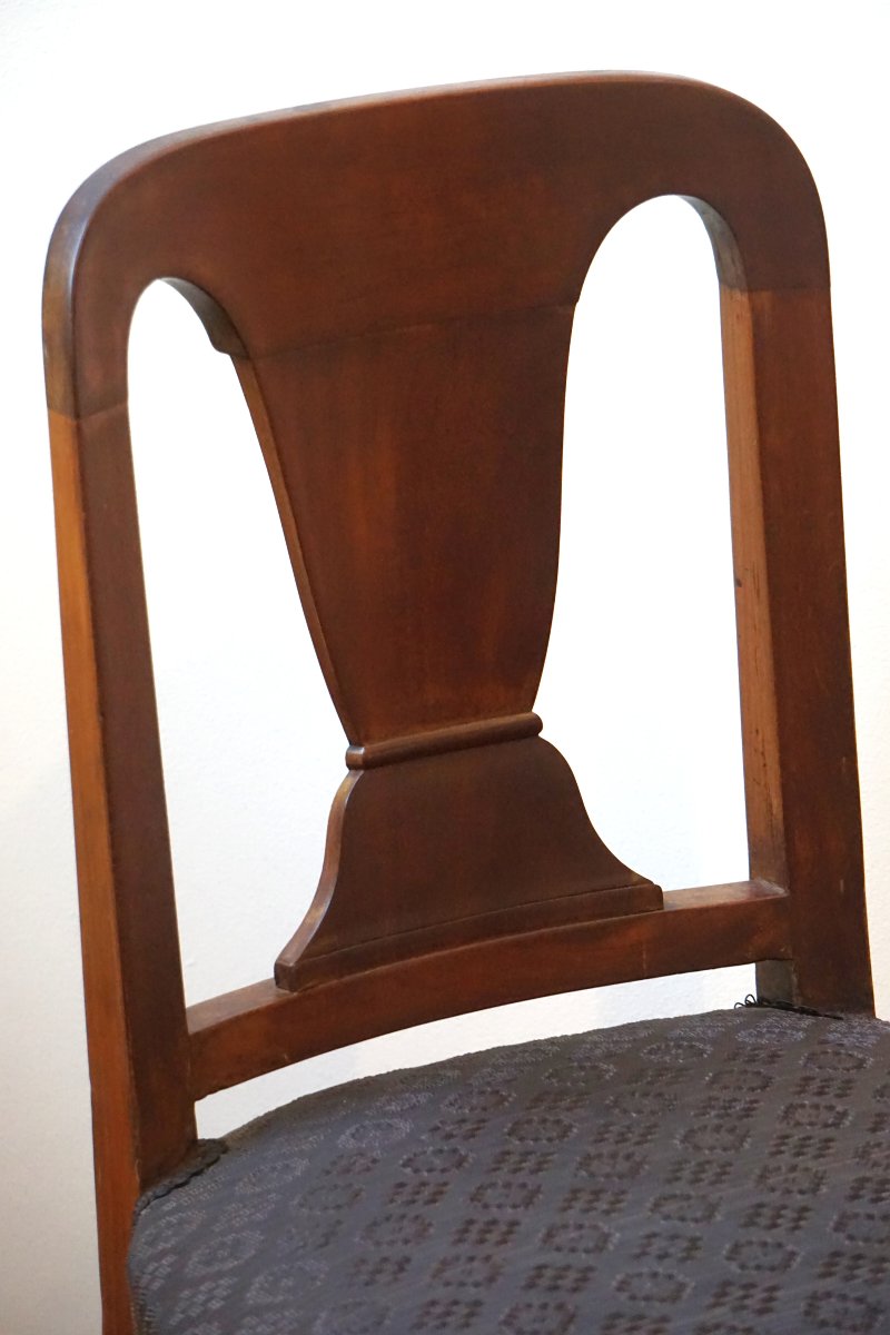 Pair Of Mahogany Chairs From The Empire Period – In The Style Of Jacob-photo-7