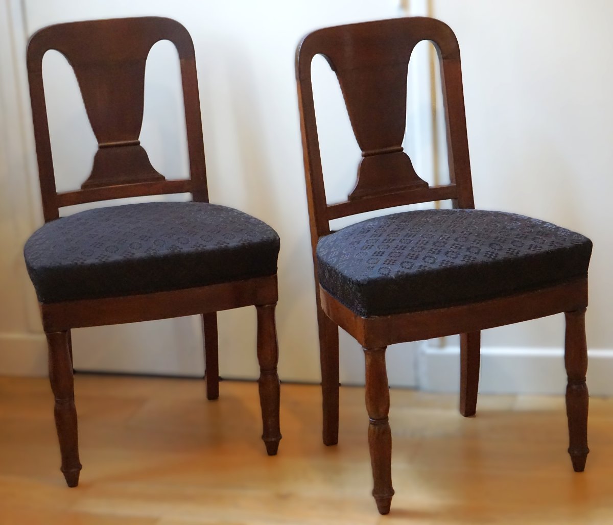 Pair Of Mahogany Chairs From The Empire Period – In The Style Of Jacob-photo-8