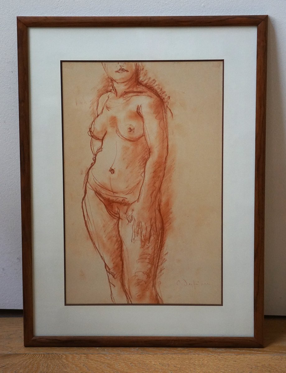 CHARLES DESPIAU (1874-1946) - NU FÉMININ À LA SANGUINE -photo-4