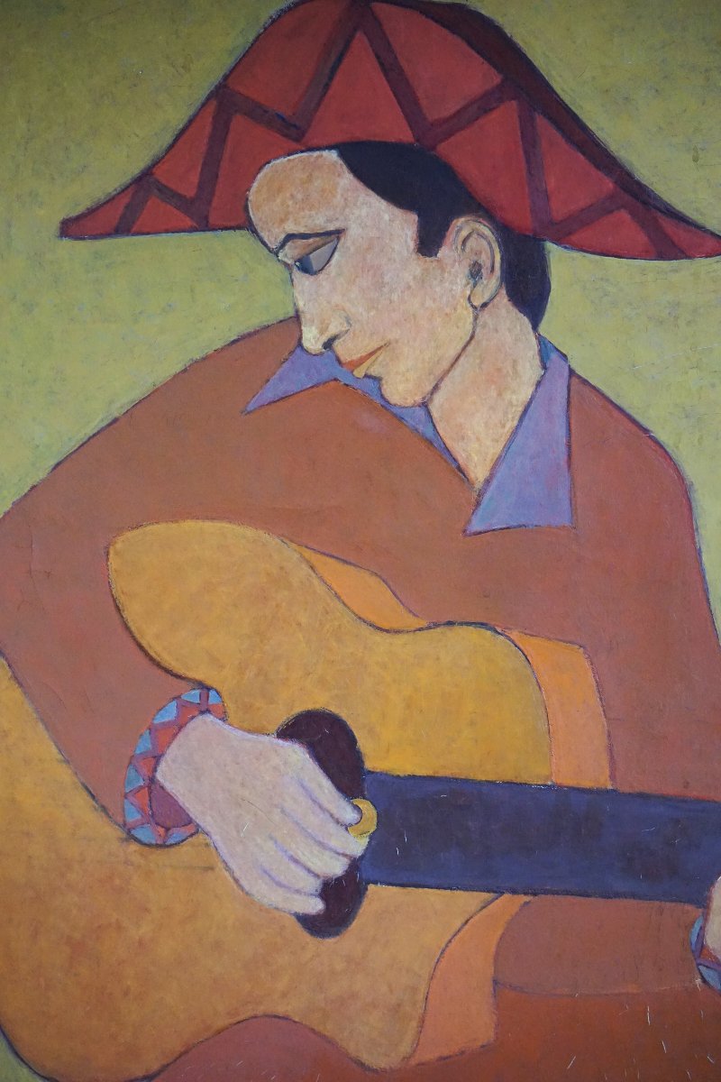 LE GUITARISTE / 1956 / JEAN-PIERRE LE BOUL’CH (1940-2001)  / hst-photo-2
