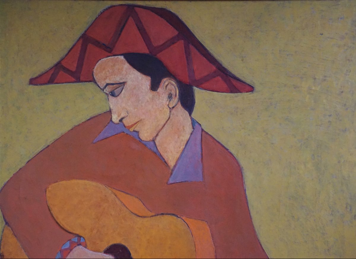 LE GUITARISTE / 1956 / JEAN-PIERRE LE BOUL’CH (1940-2001)  / hst-photo-3