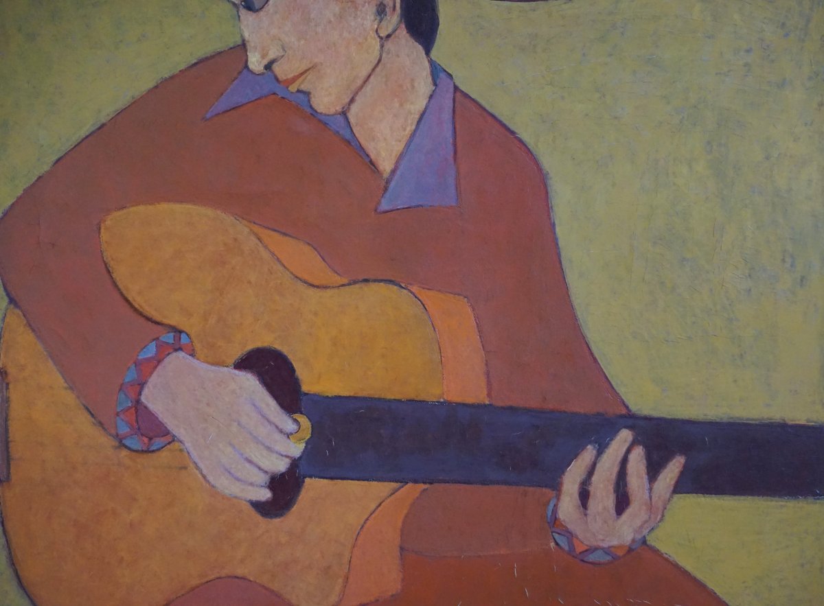 LE GUITARISTE / 1956 / JEAN-PIERRE LE BOUL’CH (1940-2001)  / hst-photo-4