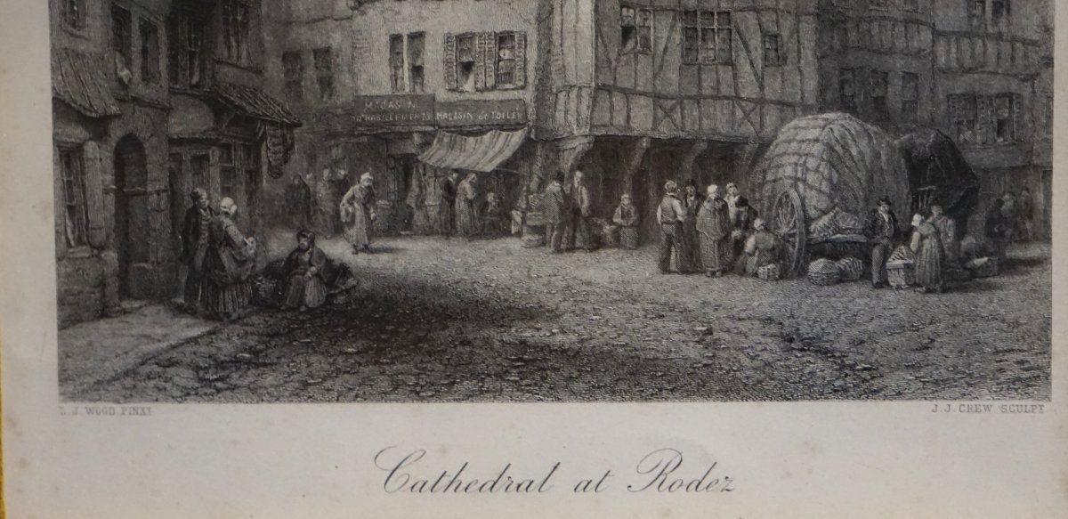 CATHÉDRALE  DE RODEZ (AVEYRON) /  XIX ème siécle / gravure-photo-4