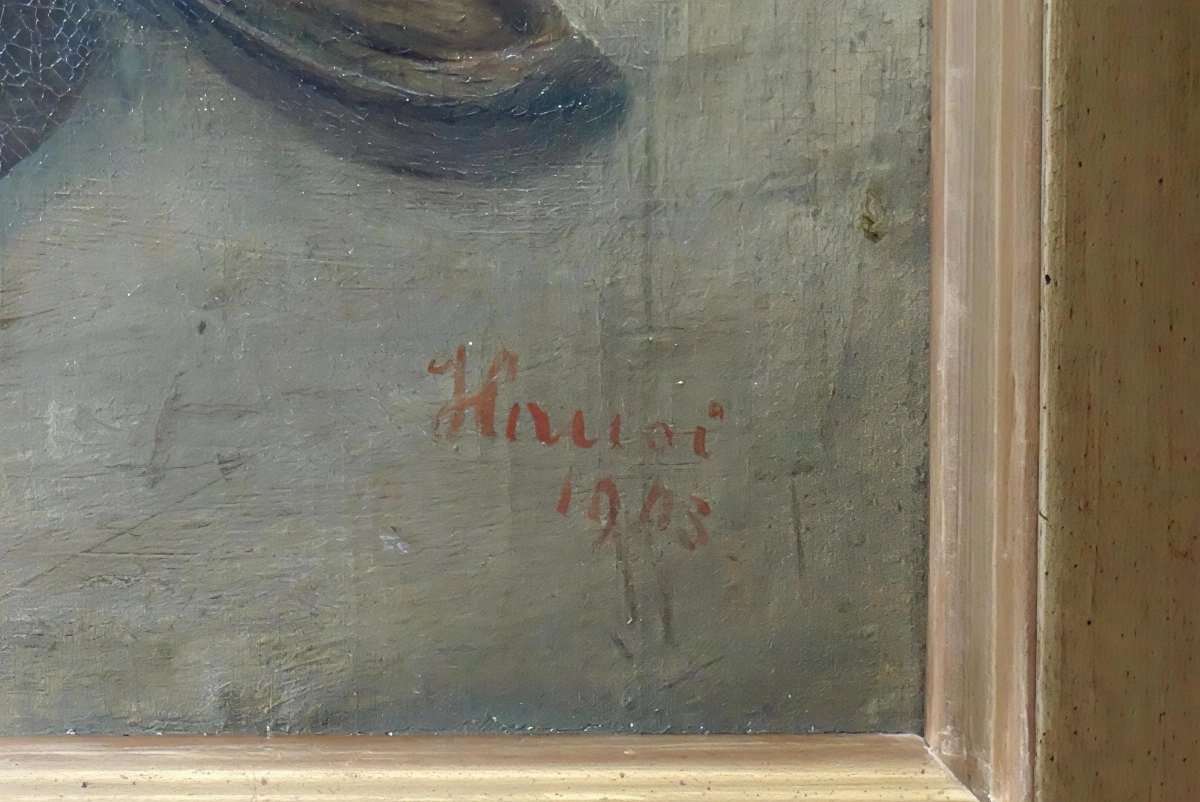 ÉCOLE FRANÇAISE / DATÉE 1903 /  NATURE MORTE AU LIÈVRE ET AU CANARD -photo-4