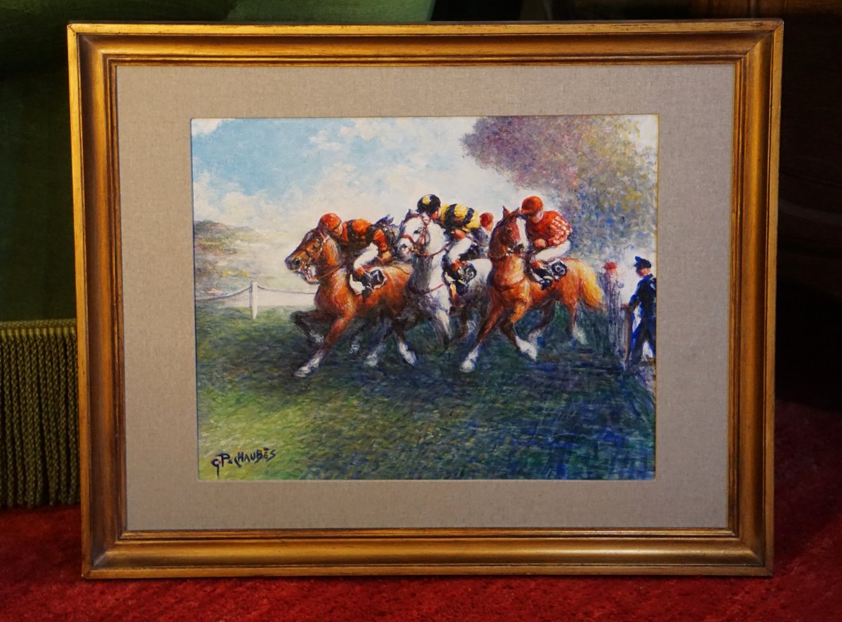 Horse Racing / Géna Péchaubès (1923–2019) / Hst-photo-7