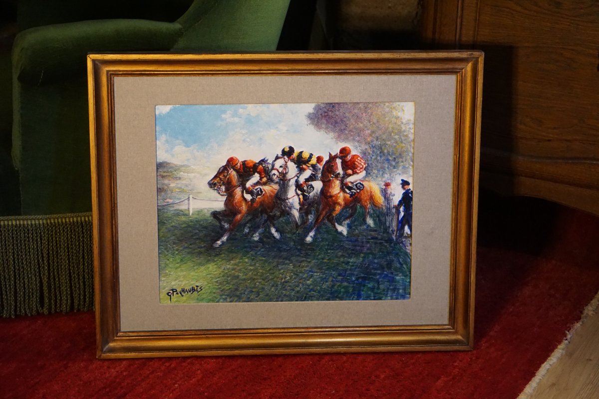 Horse Racing / Géna Péchaubès (1923–2019) / Hst-photo-8