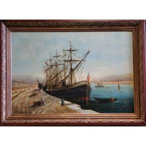 Navy 19th Century / French School / G. Marcuse / Oil On Canvas G. 