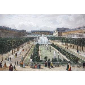 Royal Palace / Paris / Circa 1850 / Etching