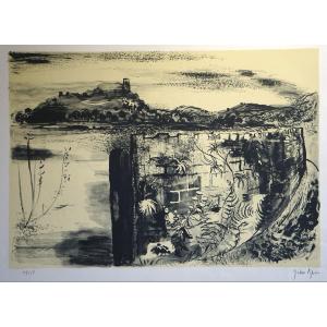 JOHN PIPER (1903-1992) / CHÂTEAU vers 1955 / Lithographie originale signée numérotée