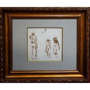 ÉTUDE DE FIGURES MASCULINES / PAVEL TCHELITCHEW (1898-1957) / DESSIN