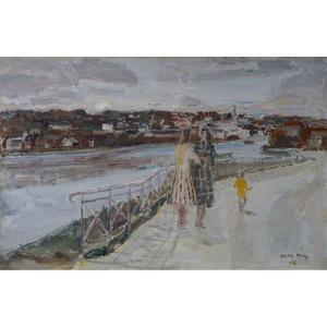 édouard-georges Mac Avoy (1905–1991) / Walk Along The Quays, 1942 / Hst