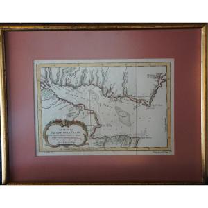 CARTE DE LA RIVIÈRE DE LA PLATA / XVIIIᵉ SIÈCLE / JACQUES-NICOLAS BELLIN (1703-1772)