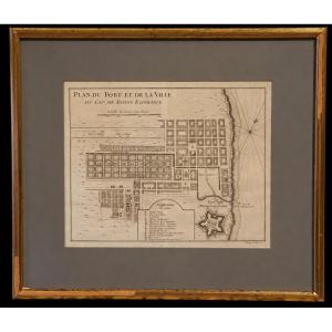 South Africa / Cape Of Good Hope / Map Of The City And The Fort / Jacques-nicolas Bellin
