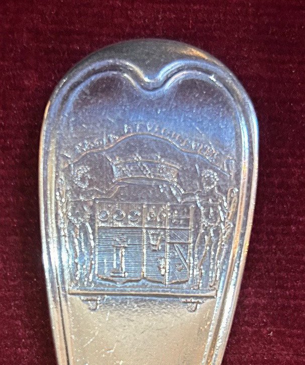 Silver Cutlery Early 19th With  Alliance Coats -photo-2