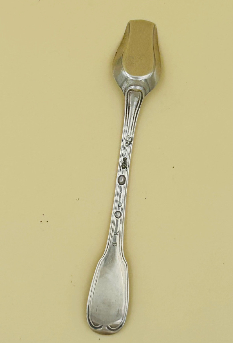 18th Century Silver Salt Spoon -photo-2