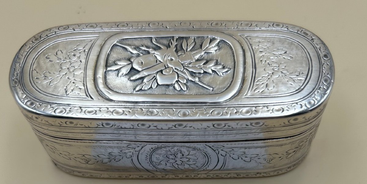 Tabatiere en argent 