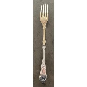 Gilt-silver And Silver  Serving Fork