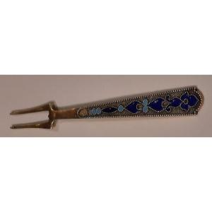 Enameled Pickle Spoon