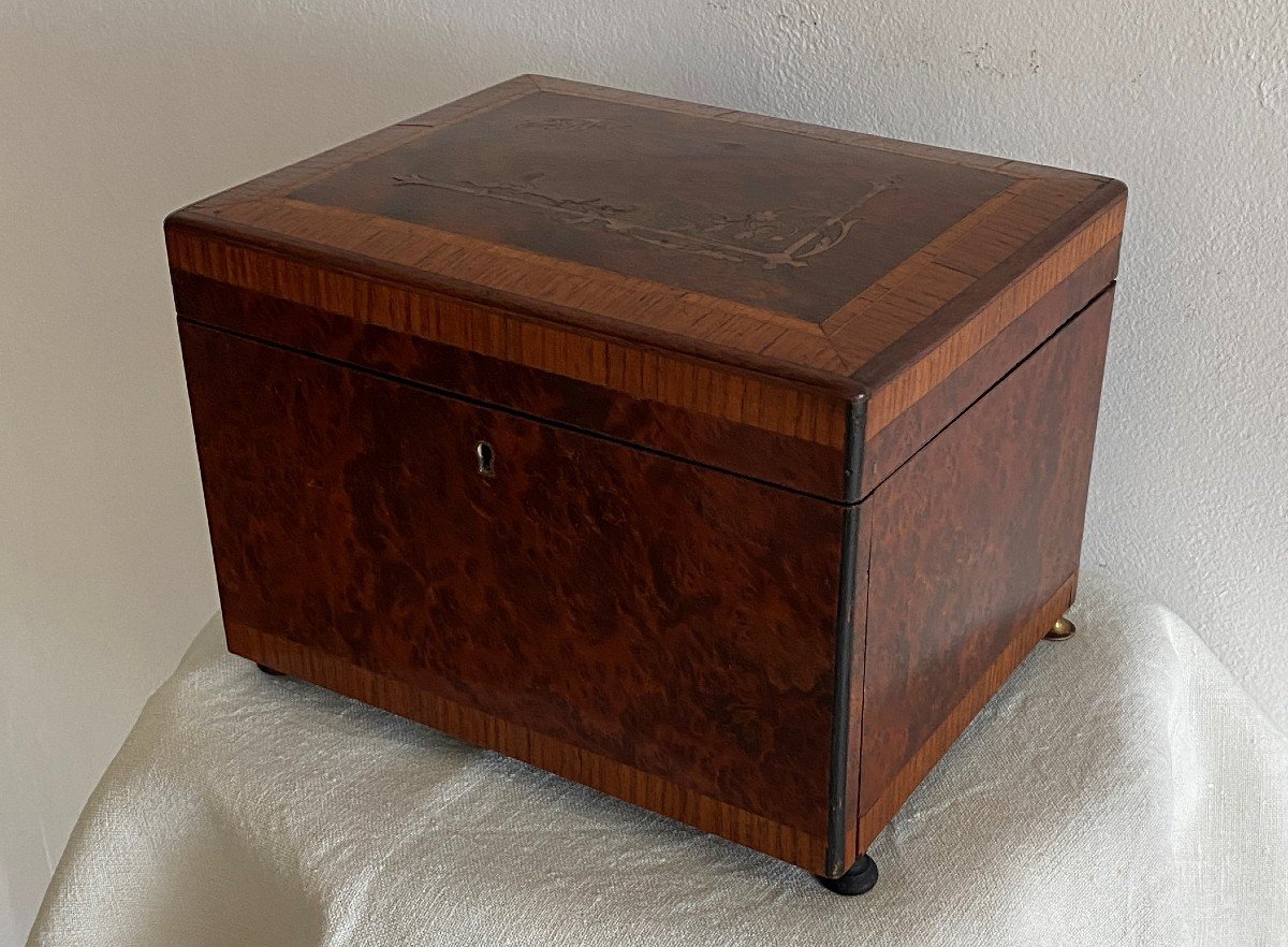 Cellar Box Or Cigar Box In Marquetry XIX-photo-1