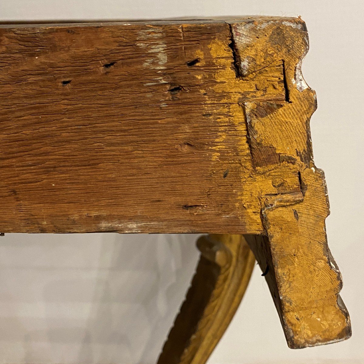 Louis XV Console In Carved And Gilded Wood From The Eighteenth Century-photo-8