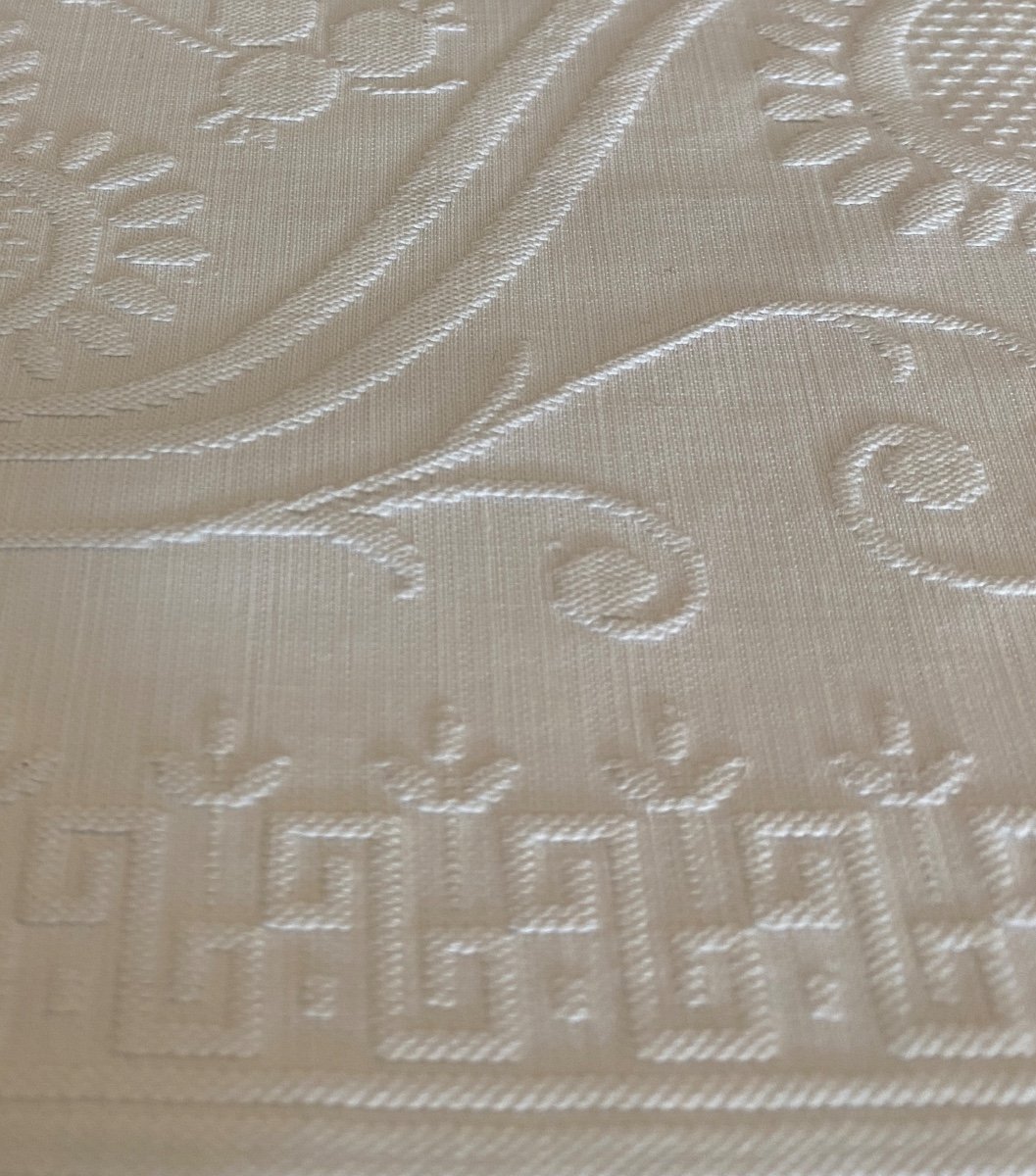 Bc Monogram Scalloped Cotton Wedding Blanket-photo-2