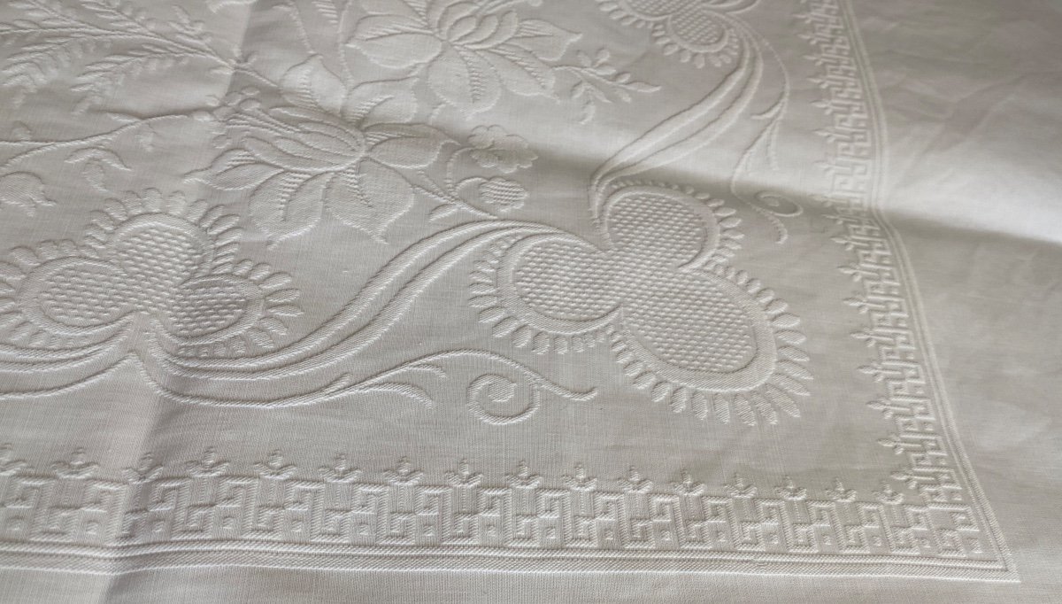 Bc Monogram Scalloped Cotton Wedding Blanket