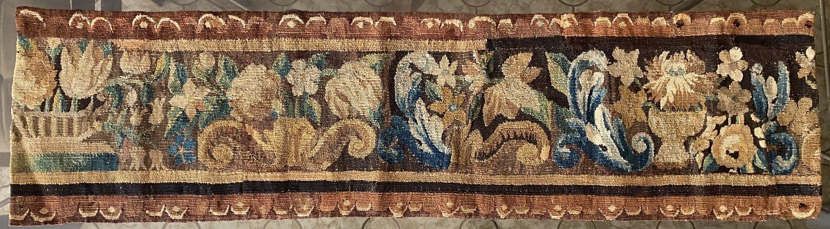 Bandeau De Tapisserie d'Aubusson XVII ème