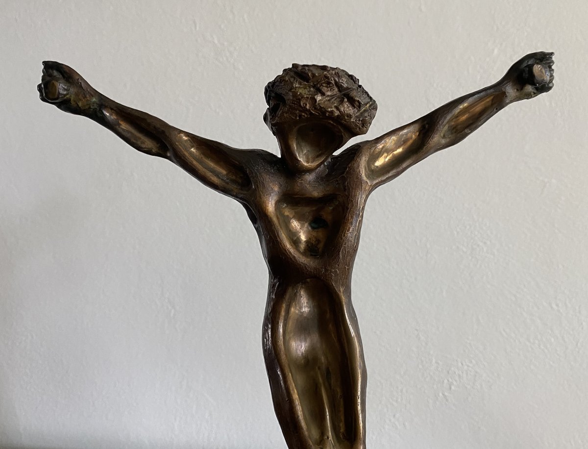 Mariani Guido Christ En Bronze  XX ème-photo-2