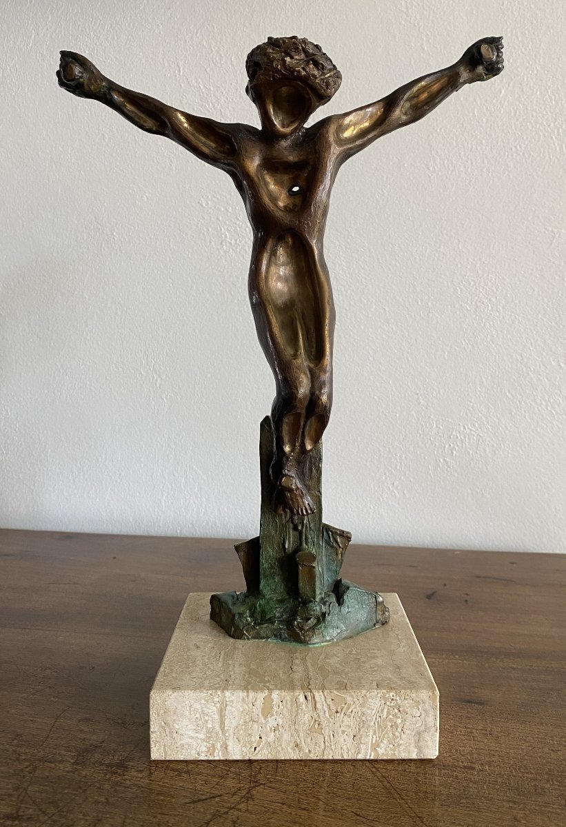 Mariani Guido Christ En Bronze  XX ème-photo-2