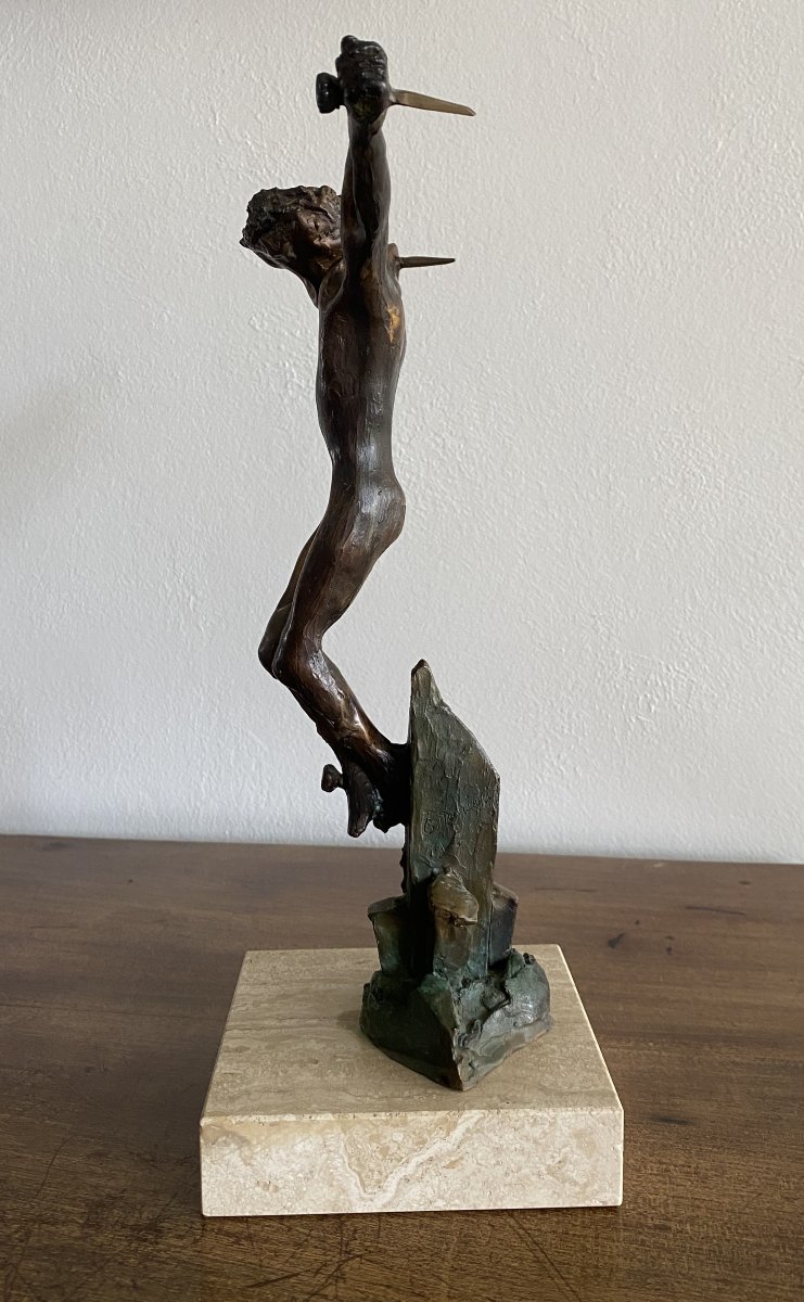 Mariani Guido Christ En Bronze  XX ème-photo-3