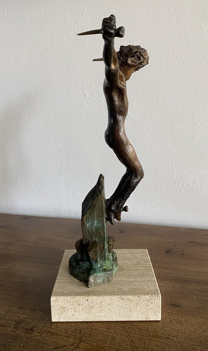 Mariani Guido Christ En Bronze  XX ème-photo-5