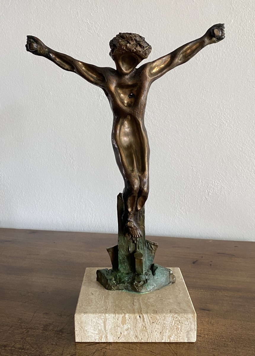 Mariani Guido Christ En Bronze  XX ème