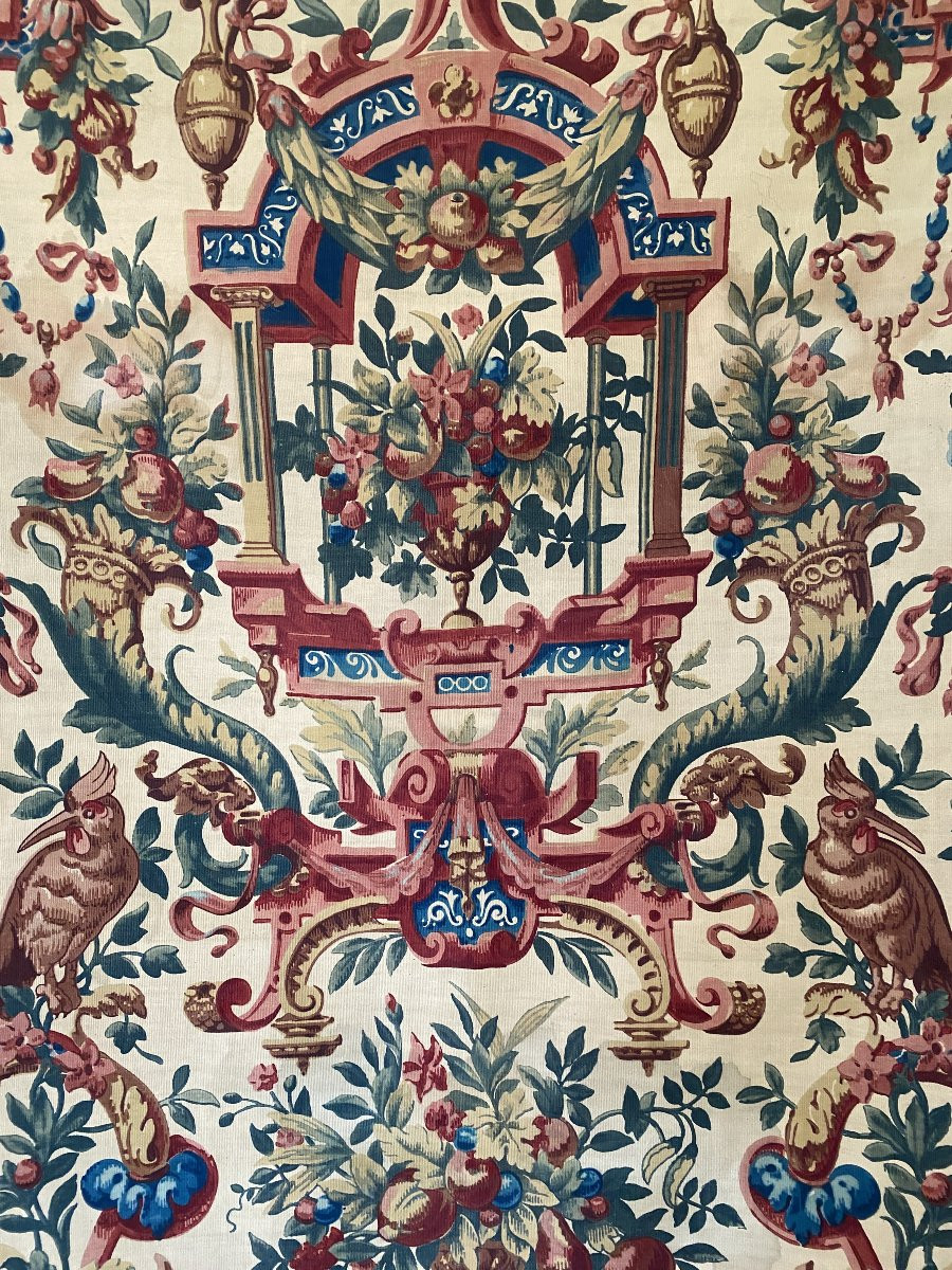 Coupon De Tissu d'époque Napoléon III -photo-3