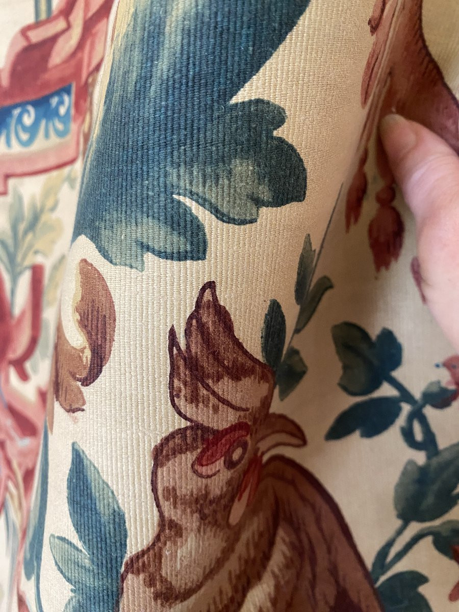 Coupon De Tissu d'époque Napoléon III -photo-4