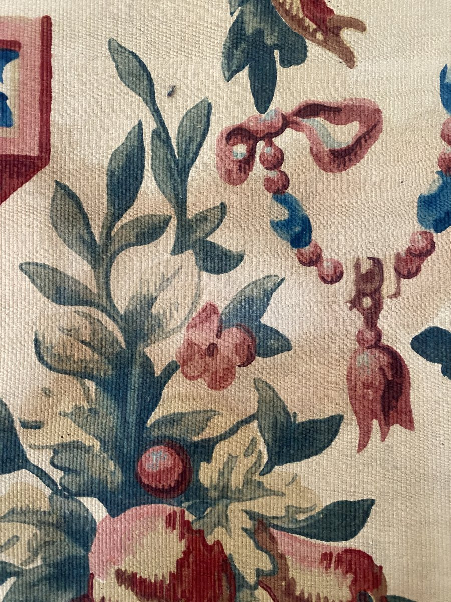 Coupon De Tissu d'époque Napoléon III -photo-5