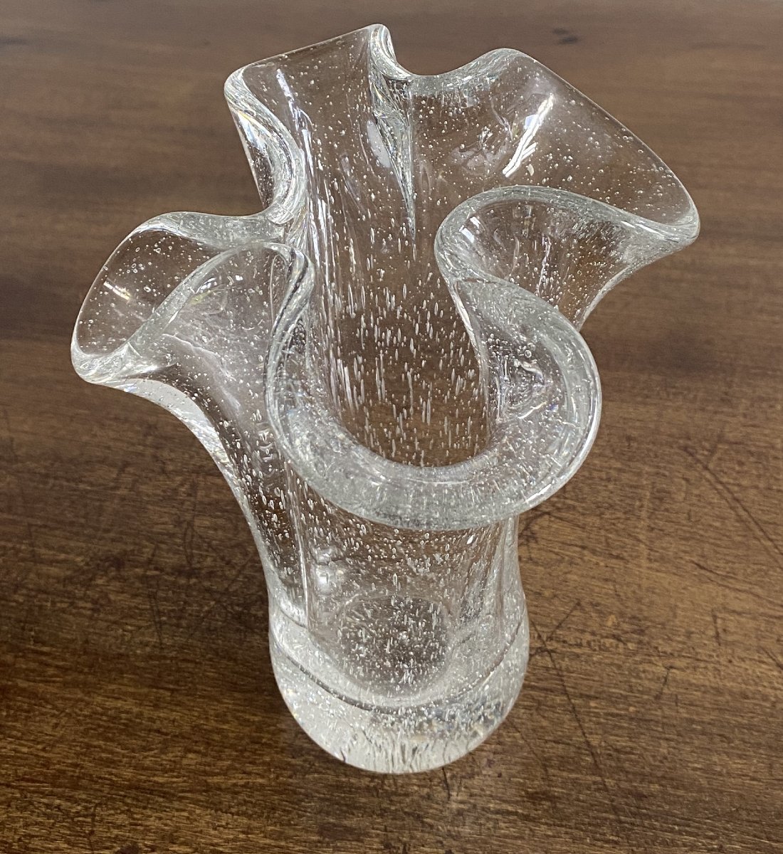 Schneider Bubble Handkerchief Vase 20th Century-photo-4